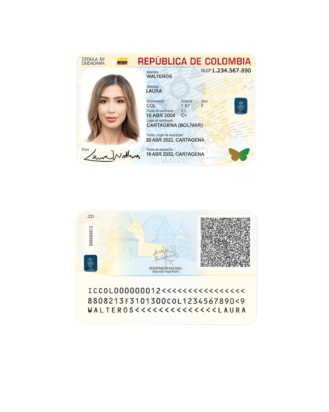 Ejemplo Cédula